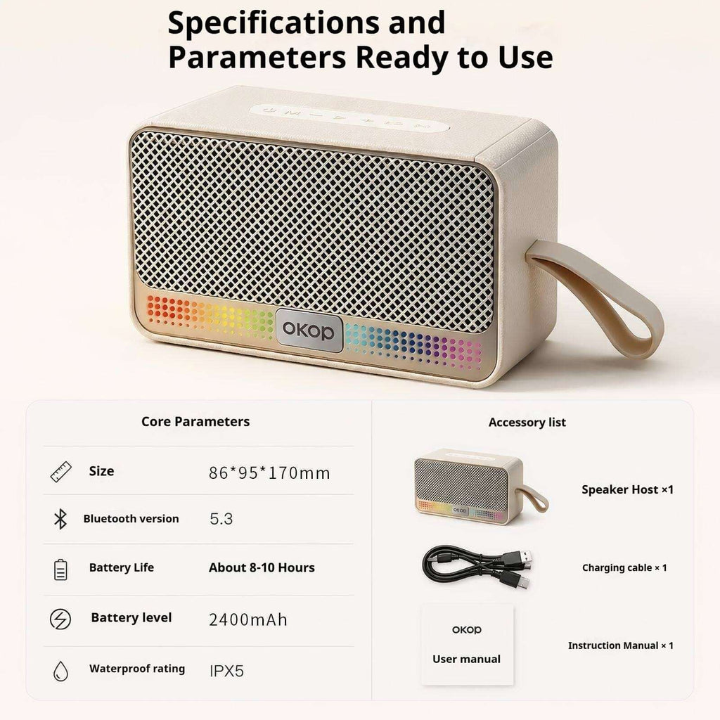 KP-872 Best-Selling Portable Outdoor Bluetooth Speaker Handheld Heavy Bass TF Card Slot Subwoofer In Stock