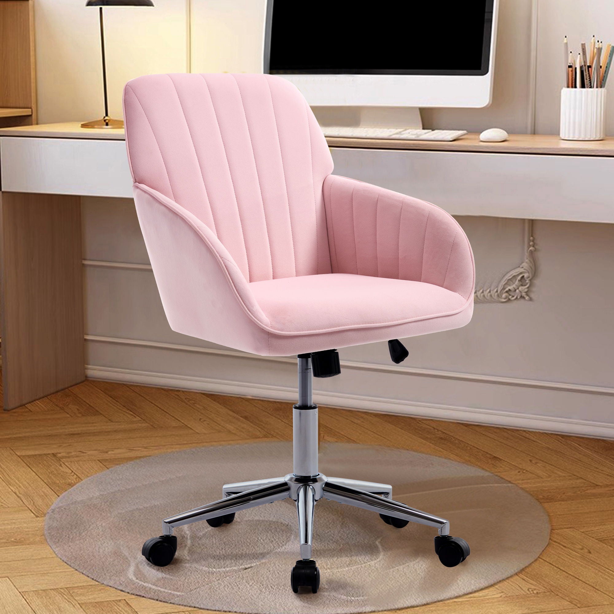 Adjustable Ergonomic Office Chair, Swivel Backrest Seat