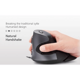 Black Ergonomic Design Vertical Mouse Adjustable DPI Optical Right Hand Mouse Reduce Wrist Pain 6 Buttons Modern Mouse For Computers Laptops PC
