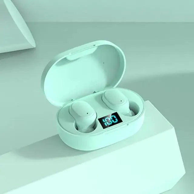 Bluetooth Earphone Wireless Ear Buds 5.0 LED Display Button Control Quality Sound Earphones in-Ear Headphones For Workouts And Running
