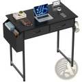 Computer Desk with Drawers and Storage Shelves