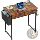 Computer Desk with Drawers and Storage Shelves