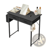 Computer Desk with Drawers and Storage Shelves