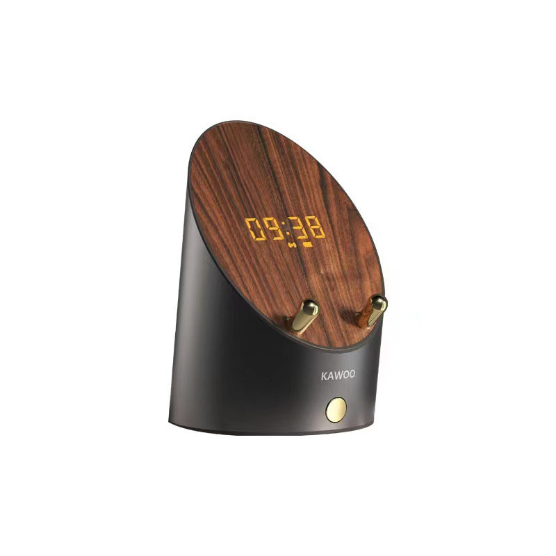 Portable Bluetooth Speaker with Phone Holder & Clock