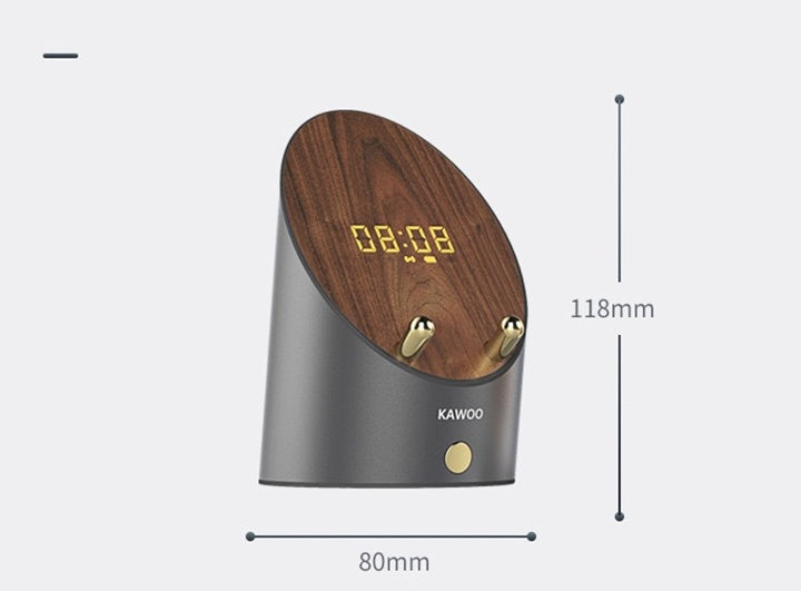 Portable Bluetooth Speaker with Phone Holder & Clock