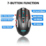 Ergonomic Design Wired RGB Professional Gaming Mouse Optical Gamer Mice Adjustable DPI Mouse With Backlight For Computer