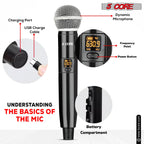 5Core Wireless Microphones VHF Microfonos Inalambricos Professional Handheld Cordless Mic