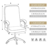 Office Chair Cover Jacquard Removable Gaming Computer Case Cushion Covers Dust Guards For Home Leisure Universal Size Modern Stretchable Cloth Polyester Universal Desk Task Chair Chair Covers Stretch Rotating Chair Slipcover