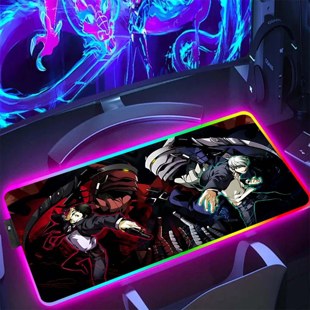 NS Superstore RGB gaming mouse pad - XL Anime LED Desk Mat