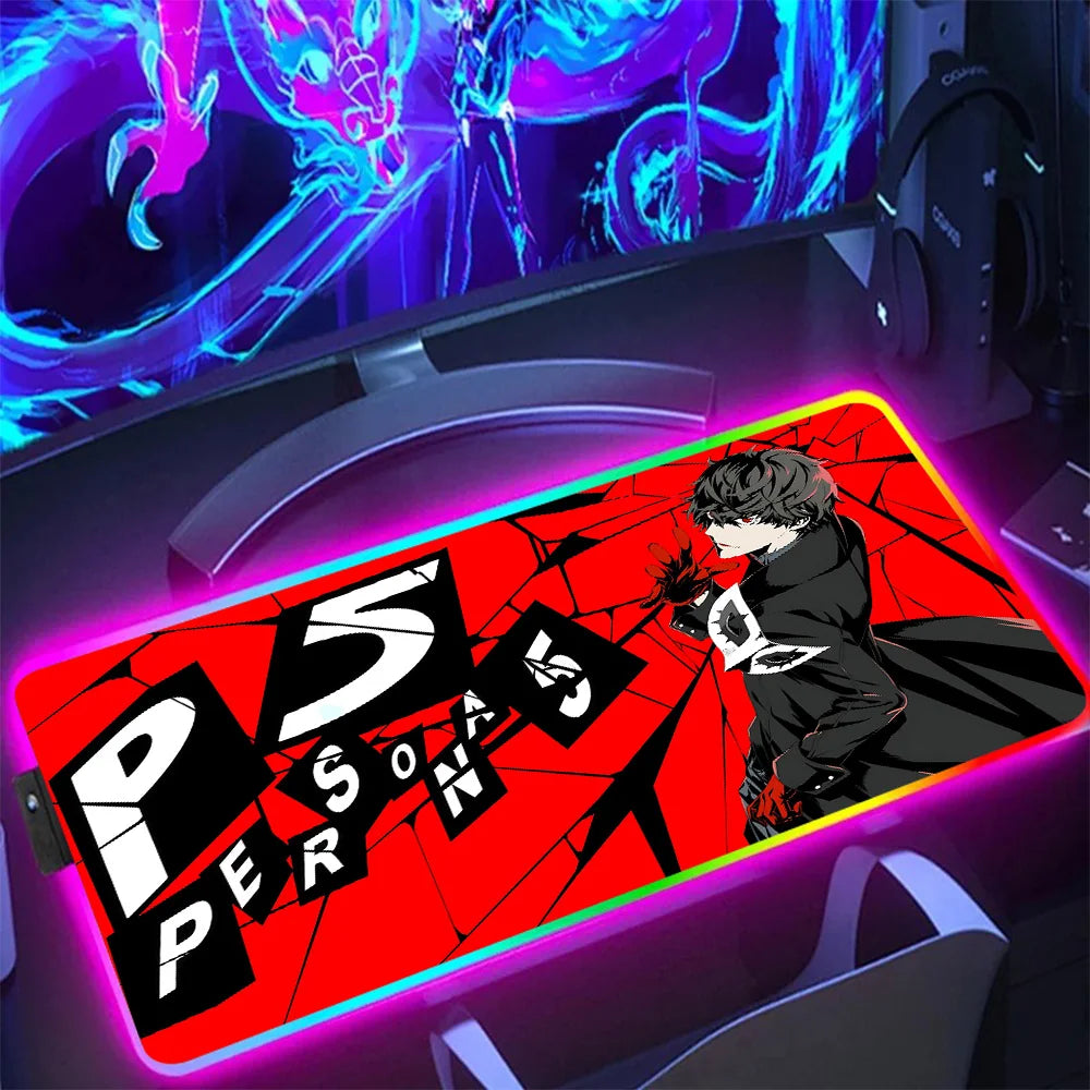 NS Superstore RGB gaming mouse pad - XL Anime LED Desk Mat
