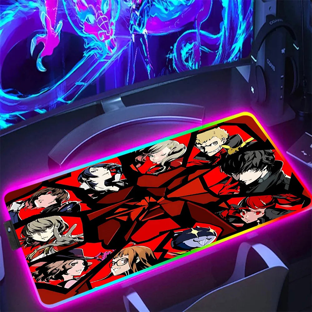 NS Superstore RGB gaming mouse pad - XL Anime LED Desk Mat