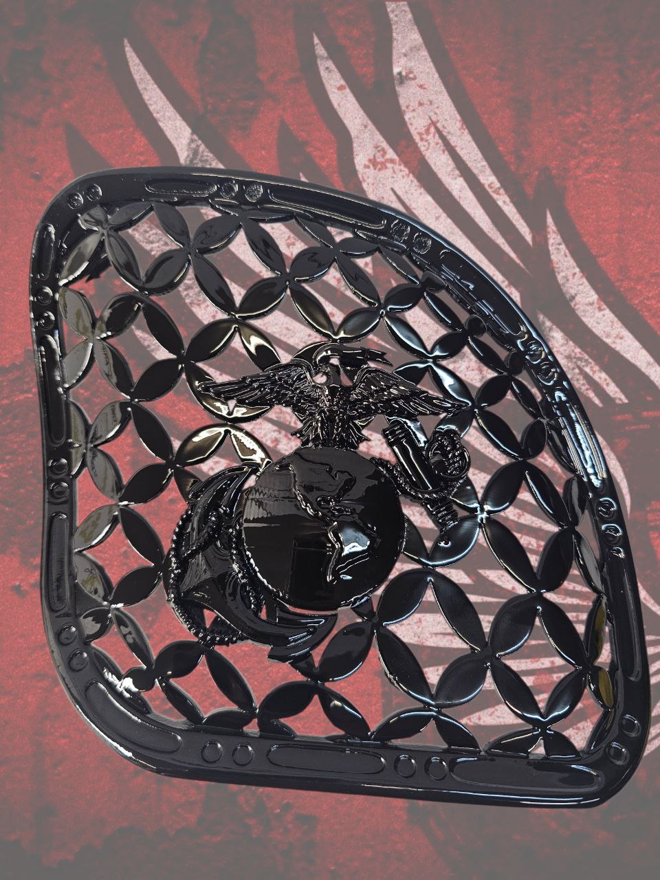 98-2024+ Road Glide 3D USMC speakers grill covers set