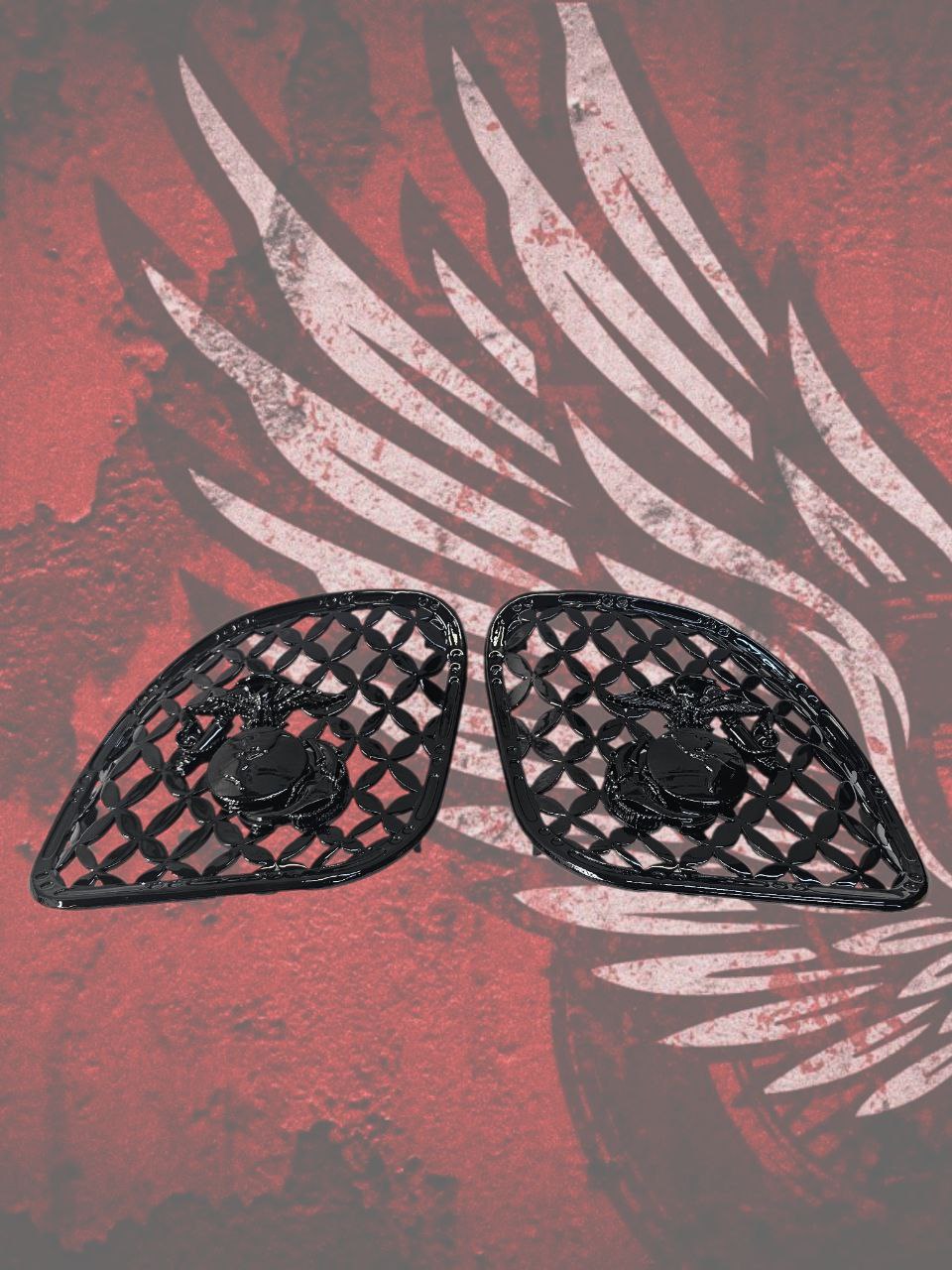 98-2024+ Road Glide 3D USMC speakers grill covers set