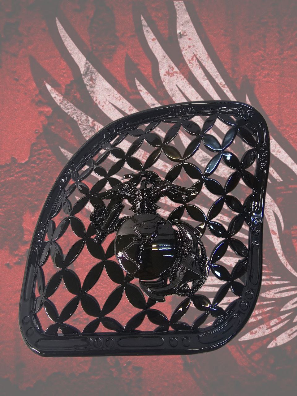 98-2024+ Road Glide 3D USMC speakers grill covers set