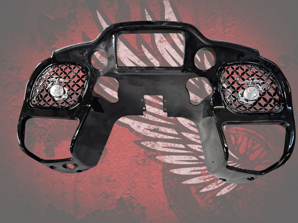 98-2024+ Road Glide 3D USMC speakers grill covers set