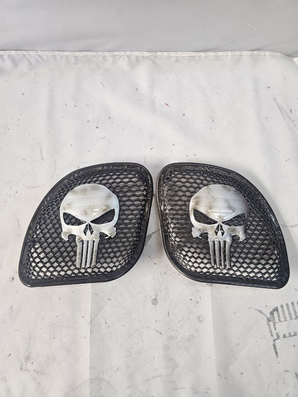 98-2024+ Road Glide 3D punisher speakers grill covers set