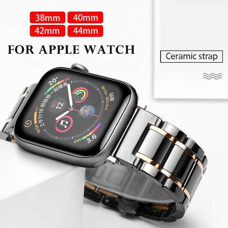 Ceramic Apple Watch Band Series 11/10/9/8/7/6/5/4/ SE / Ultra 1/2/3