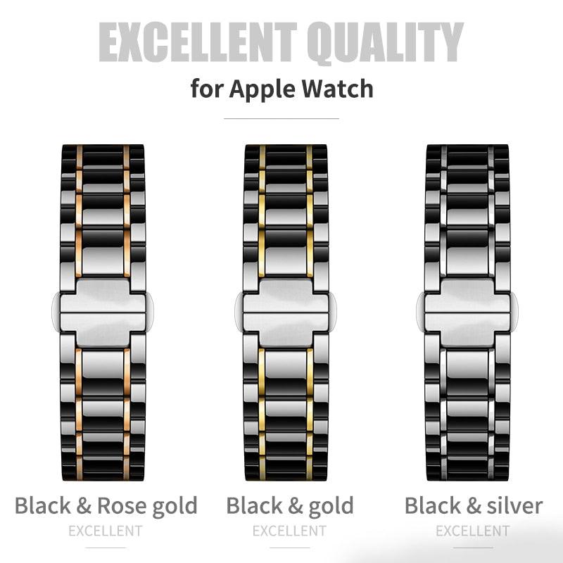 Ceramic Apple Watch Band Series 11/10/9/8/7/6/5/4/ SE / Ultra 1/2/3