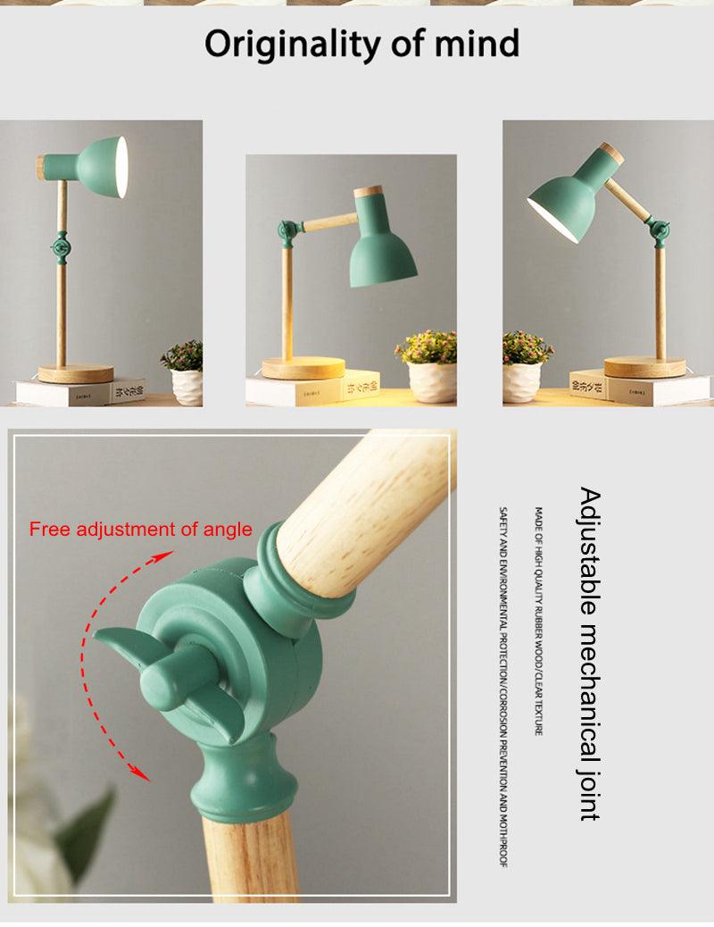Wooden Desk Lamp for Study With Flexo Light 