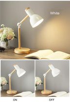 Wooden Desk Lamp for Study With Flexo Light 