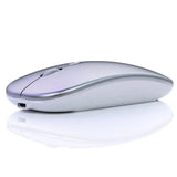 Retro Wireless Mouse RGB Rechargeable Mouse Wireless Computer Mute Mouse Portable Mobile Optical Office Mouse with USB LED Backlit Gaming Office Mouse Laptop