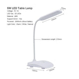 Touch LED Desk Lamps Built-in Lithium Battery USB Charging Natural Warm White Dimmable Night Lights For Bedroom Bedside Decorative Table Lamp Cute Study Lamps for Bedroom Décor