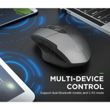 Wireless Design 2.4 GHz Ergonomic Mouse 1600 DPI USB Optical Bluetooth-Compatible Mouse Computer Gaming Mouse