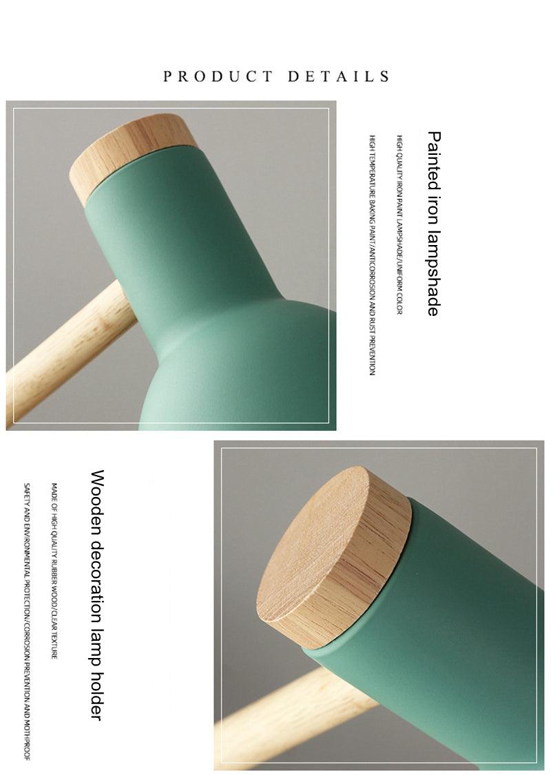 Wooden Desk Lamp for Study With Flexo Light 